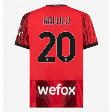 AC Milan Pierre Kalulu #20 Hemmatröja 2023-24 Korta ärmar